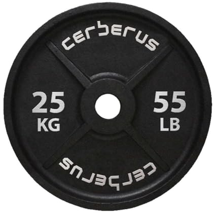 CERBERUS Strength Cast Iron Olympic Plate (25kg / 55lb)