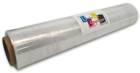 1 x Rouleau Film étirable TRANSPARENT ECONOMIQUE 40 CM X 150 Mètres ULTRA TRANSPORTABLE Film Emballage Transparent Film Protecteur Extensible palette Colis Déménagement Film Recyclable après tri