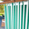 Byour3 - Tende Impermeabili Da Sole Per Esterno Con Passanti In Stoffa A Caduta Antimuffa - Tenda Laterale Gazebo Con Anelli In Tessuto X Terrazzo Balcone Pergola Patio (Rigato Verde, L.155 x 285H)