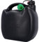 Bidon d'essence pour carburant de toutes sortes, homologué ONU, avec bec verseur 5L en plastique noir