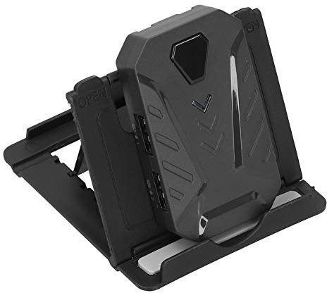 Convertidor de Teclado y Ratón para Android/OS Systerm, Conexión Bluetooth Interfaz USB 2.0 Adaptador de Juegos Plug and Play con Soporte Ajustable, Admite la Carga Mientras Juegas