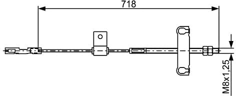 BOSCH Seilzug, Feststellbremse 1987482877