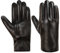 MaxW Winter Herren Leder Handschuhe Schwarz Schafsfell Handschuhe Fahren Radfahren Draußen Arbeit Fausthandschuhe Verdicktes Kunstfell Futter M