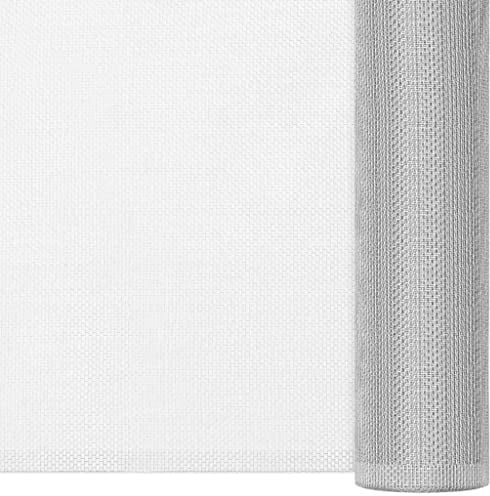 vidaXL Ecran en Treillis Moustiquaire Filet Clôture pour Animaux Barrière Cages à Oiseaux Clapier Porte Fenêtre Aluminium 112X500 cm Argenté