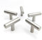 Brateuanoii 15 Piezas Tiradores Cocina, Tiradores Armarios, Mango Del Cajón En Forma De t, Adecuado Para Cajones, Armarios, Puertas, Ventanas, Plata Cepillada