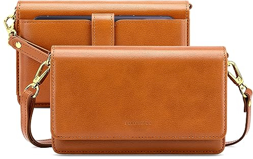 Nuoku Handytasche Zum Umhängen Damen, Crossbody Bag mit Geldbörse und Funktionelle Fächer
