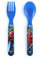 Lulabi Spiderman Set Cuillère et Fourchette, Polypropylène, Bleu
