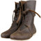 Stivali da Cavaliere medievali in Pelle PU Stivali Cosplay medievali rinascimentali Stivali Vintage da Donna da Uomo Scarpe Stringate con Fondo Piatto,Marrone,35 EU