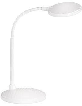 Fischer & Honsel Tischleuchte, Work | weiß| B: 14,50 cm, H: 36,50 cm,| Ausladung Wand: 22,00 cm| mit Schalter| 1x HV-LED 4,5W 3000 K inkl.| 450 lm| EEG: F | 50744