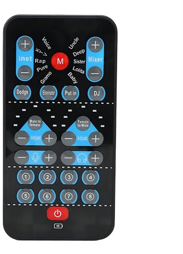 Lancoon Cambiador de Voz, Tarjeta de Sonido de Mano con 8 Efectos de Sonido Chip Profesional Pequeño Fácil de Manejar para PC Ordenador Teléfono Móvil Transmisión en Directo