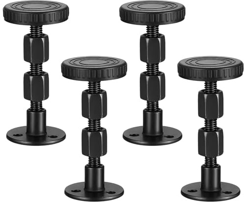 4 Stk verstellbare Anti‑Shake‑Bettstopper 62‑80 mm, Gewinde‑Abstandshalter | Zur Beseitigung von Wackeln bei Bett‑ und Sofakopfteilen, einfache Montage für stabile Standverhältnisse