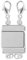 KISSPAT Separatore Collane, Chiusura Collane Multiple, Chiusura Magnetica per Catena, Argento Gancio Multiplo per Collane e Catene Impilabili, Clip Multipla per Piu Collane a Strati