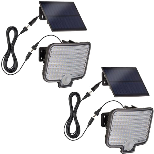 Oktaplex Ede LED Proyector solar para exteriores con sensor de movimiento IP44 blanco cálido 3000K Luz solar para exteriores antracita