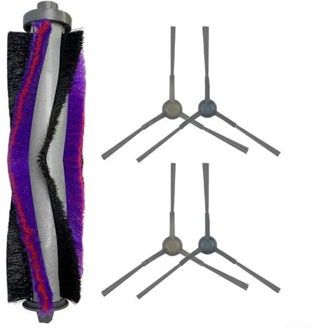 HEIBTENY Lot de 5 accessoires de rechange pour aspirateur robot Eureka NER700 - 4 brosses latérales + 1 brosse principale