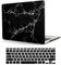 Case Compatible with MacBook Pro 16 inch 2020 2019 Release A2141 with Touch Bar and Touch ID, Plastic Laptop Hard Shell Protective Case & Keyboard Cover Skin - Black Marble