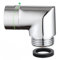Shower Head Adapter,Solid Brass 135 Degree Shower Elbow Adapter,G1/2 Shower Head Extension Arm Connector (Chrome) (spinable&90°)