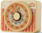 VOCOO Visueller Timer für Kinder - Hübsches Regenbogenmuster, 60-Minuten-Countdown für Schule, Büro, Küche und Kochen, Starkes Magnet, Stiller Zeitmanagement-Tool, inklusive 2 AAA-Batterien(Orange)