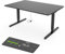 Yaasa Desk Pro Elektrisch Höhenverstellbarer Schreibtisch Dunkelgrau/Schwarz 160 x 80 cm – Ergonomischer Schreibtisch mit Abgerundeter Tischplatte & ErgoTouch-Display – Traglast 120 kg