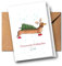 Weihnachtskarte für Kinder und Erwachsene | Weihnachtsgrußkarte Dackelmotiv | weihnachtliche Grußkarte mit Dackel | besondere Weihnachtsgrüße | A6
