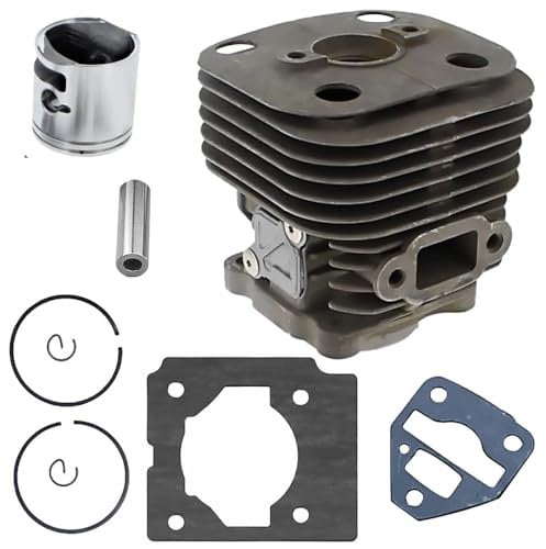 Kit pistone cilindro da 34 mm compatibile con soffiatore per foglie Husqvarna 525BX 588 09 82-01