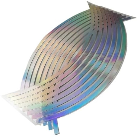 Adesivi impermeabili 19 Pollici Nastro Cerchio Ruota L'autoadesivo Motocicletta Oro Riflettente Ruota Pegatinas Decalcomanie Striscia Cerchio Strisce Ruota Adesivo Cerchio adesivo ruota moto