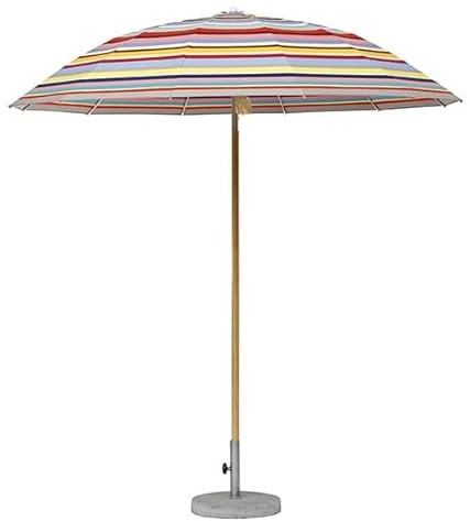 Sonnenschirm Pagodenschirm Ø 240 cm aus Hartholz mit Flaschenzug & Knick – passend für Weishaeupl-System – Multicolor