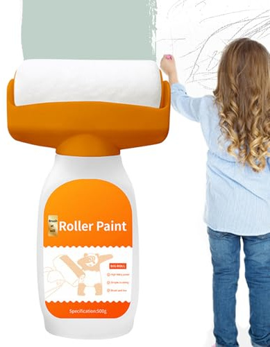 Rullo di vernice portatile da 500 g, per la ristrutturazione per mobili, porte, armadi, legno, interni, esterni, soggiorno, camera da letto, cucina