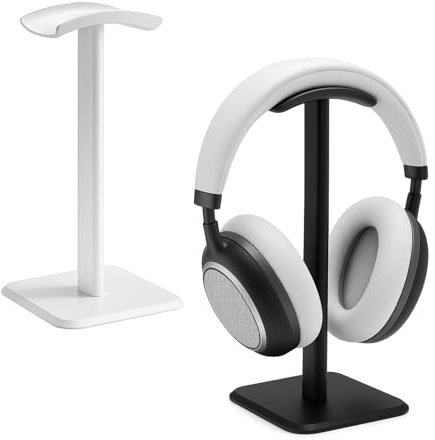 XRVRILE 2 Pcs Headset Halterung, Gaming KopfhöRer Stander mit TPU Rutschfestem, Universal Kopfhörer Halterung für Over Ear Kopfhörergrößen, Kopfhörerhalter für die Organisation des Schreibtisches