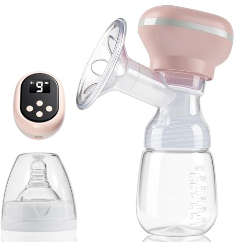 Tire-lait électrique portable, Silicone sans BPA avec 3 modes et 9 niveaux, Moteur silencieux rechargeable, Design étanche léger pour mamans actives et voyage