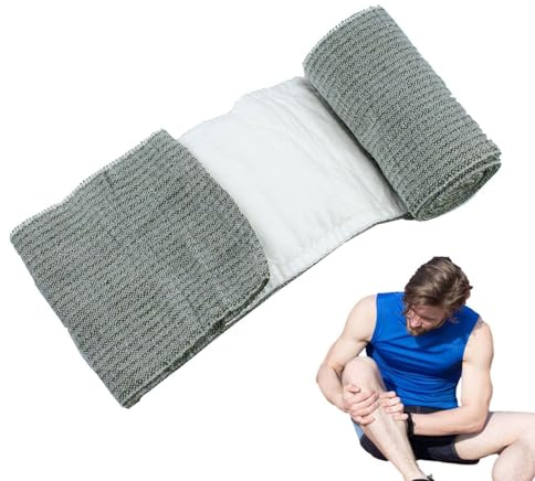 Combat Druckverband – elastische Schwathe-Rolle, integrierte Klemmstange | Trauma-Wundgaze | Wildnis-Medic-Kit, Muskelzerrung, Abschirmung für Leichtathletik, Fitnessstudio, Training