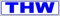 INDIGOS UG - Magnetschild THW 30 x 8 cm reflektierend - Magnetfolie für Auto - LKW - Truck - Baustelle - Firma