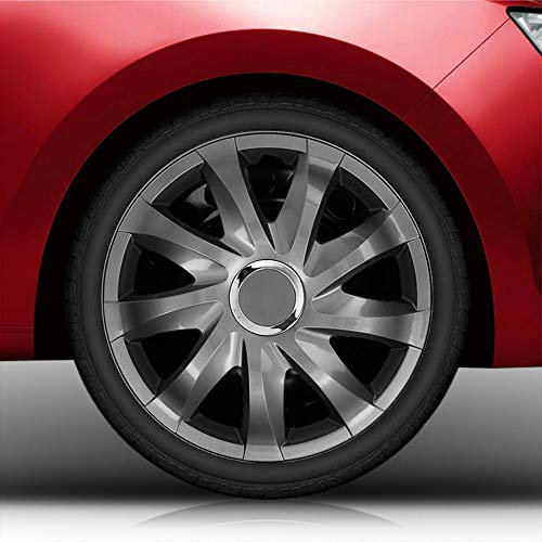 15 15 Zoll Radkappen Radblenden 01/RK Graphit (Farbe und Größe wählbar!)