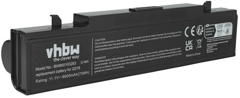 vhbw 1x Batterie Compatible avec Samsung 300E5A, 300E5C, 300E7A, 300V4A, 305E7A Ordinateur Portable (6600mAh, 11,1V, Li-ION)