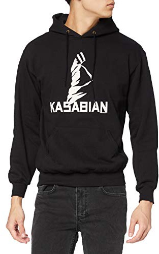 Kasabian Men's Ultra Face Long Sleeve Hoodie, Black, Large