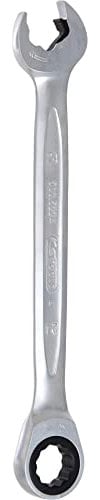 KS Tools 503.5224 Llave combinada de carraca DUO GEARplus con función de carraca en la llave fija 24mm