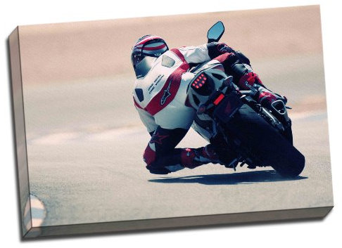 Honda Racing Motorrad Racer Canvas Art Print Poster 76,2 x 50,8 cm Zoll