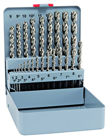 ALPEN Spiralbohrer HSS Forte Cobalt 25-teilig (ø 1-13 mm x 0,5 mm, für größere Bohrtiefen, 5% kobaltlegierter Spiralbohrer, hohe thermische Belastbarkeit) 100625100