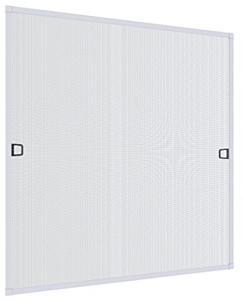 Rhino Insect Screen Moustiquaire cadre fixe en ALU pour fenêtres, Moustiquaire pour fenêtre Moustiquaire, blanc, 130 x 150 cm, 03767