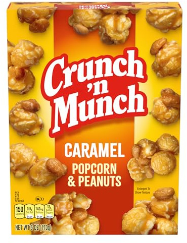 Crunch n Munch - Palomitas de caramelo con cacahuetes (170 g)