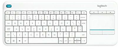 Logitech K400 Plus Tastatur RF Wireless Schweiz Weiß - Tastaturen (Mini, Kabellos, RF Wireless, Weiß)