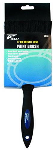 pro user PRO-ZZ116 4-Inch No Bristle Loss Paint Brush - Black