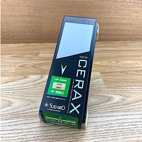 Pierre à Aiguiser Japonaise Céramique Suehiro New Cerax Double Face Grains #1500 Blanc #280 Orange Affutage et Entretien Couteaux de Cuisine