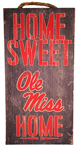 NCAA Ole Miss Rebels 15,2 x 30,5 cm Home Sweet Home Holz Schild