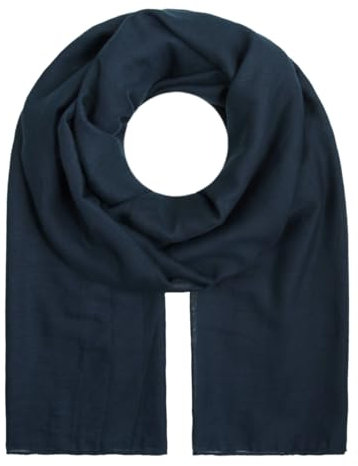 Majea Tuch Aurora“ großes Damen-Halstuch Pareo Sarong Tuch Damen Schal Tuch einfarbig uni Schals und Tücher (880011) (navy)