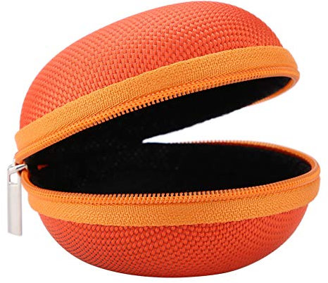 Öle Box Klein Rund,Mini Essential Oil Bag Wasserdicht mit 7 Slots Portable Case Organizer 1 ml und 2 ml Flaschenhalter Container(Orange)