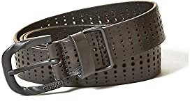 Guess Herren Gürtel Leder Lasered M84Z20 Schwarz – Größe S