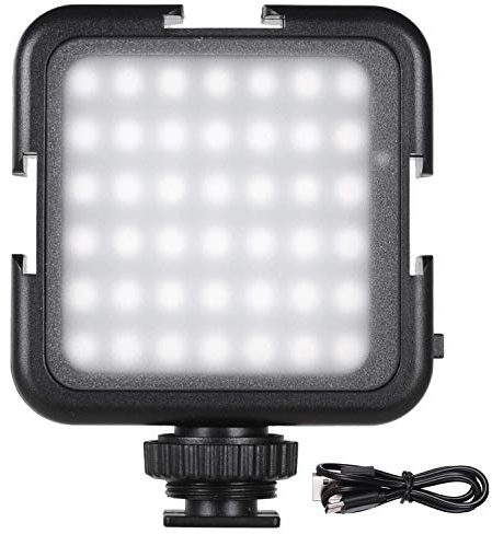 Andoer 42 LED Video Light Rechargeable, 2-Brightness Fill Light for DSLR Camera Camcorder mini DVR Wedding News Interview Macro Photography