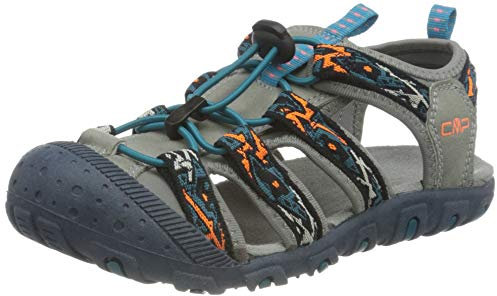 CMP KIDS SAHIPH HIKING SANDAL, Sandalo Sportivo Unisex - Bambini e ragazzi, Antracite-Cemento, 31 EU
