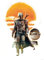 Komar Star Wars Wandbild | Mandalorian The Child Family Trip | Dekoration, Poster, Kunstdruck | Größe 30 x 40 cm | WB-SW-007-30x40, bunt