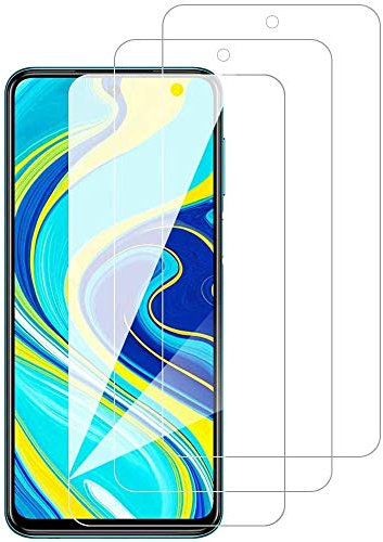 iGlobalmarket [3 Unidades] Protector de Pantalla compatible para Xiaomi Redmi Note 9 Pro / 9s / 9 Max, Cristal Templado, Alta Definicion, 9H Dureza, Resistente a Arañazos